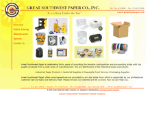 Tablet Screenshot of greatsouthwestpaper.com